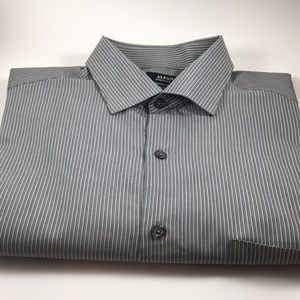 Striped Alfani regular fit 16 neck button down